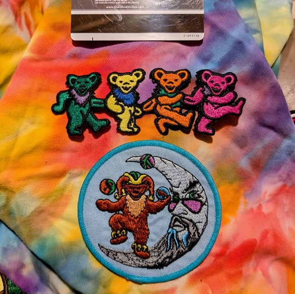 Grateful Dead Other - Grateful Dead Patches, 2 Grateful Dead Dancing Bear patches iron on patches